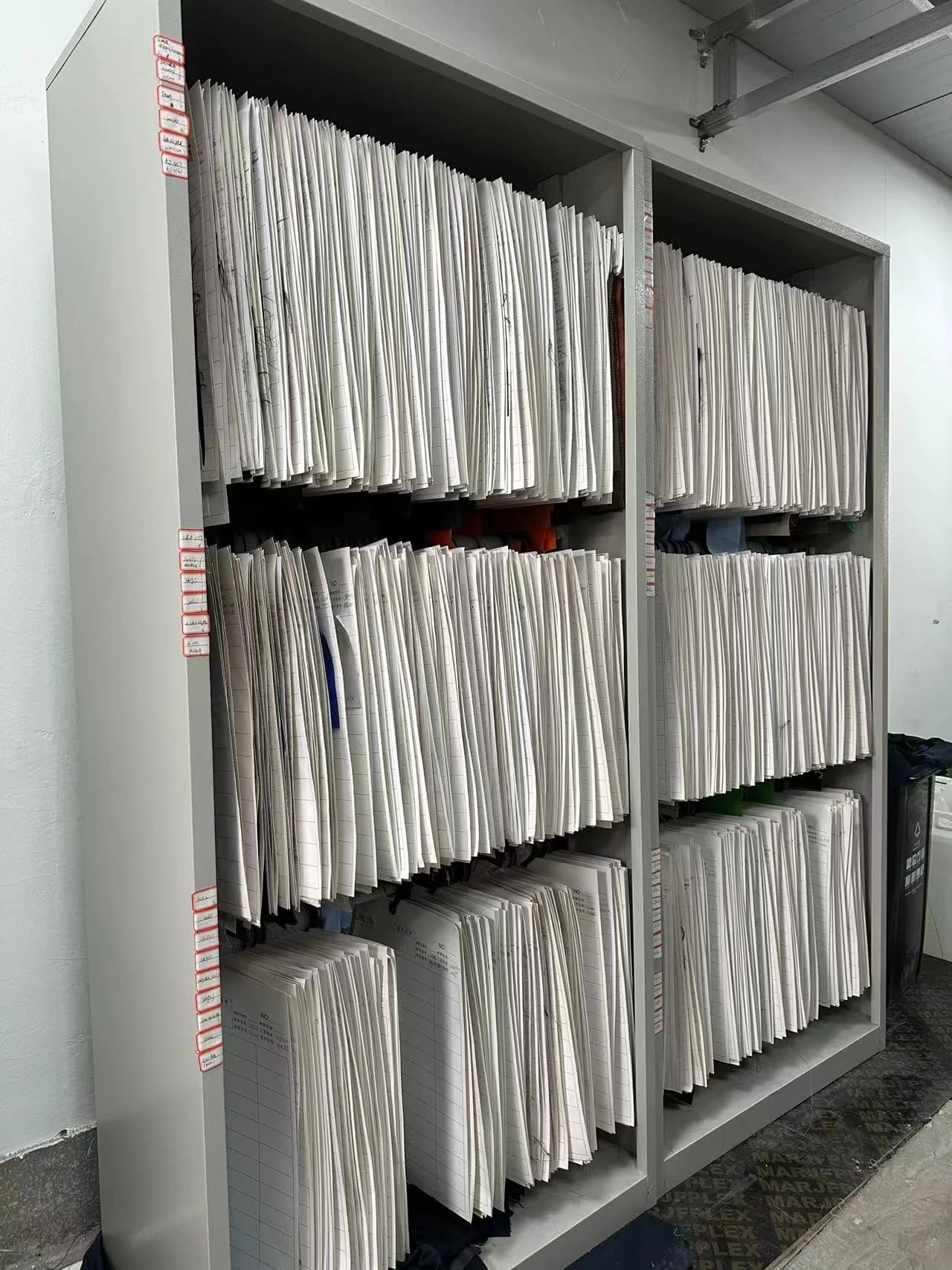 Fabric sample archive in K&M's local project materials