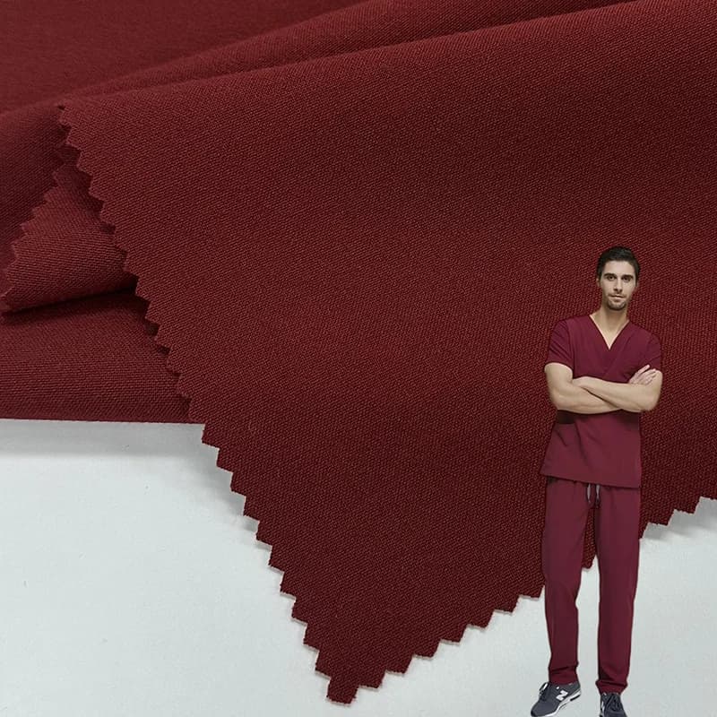 KMP-212004 wine fabric and scrub application visual