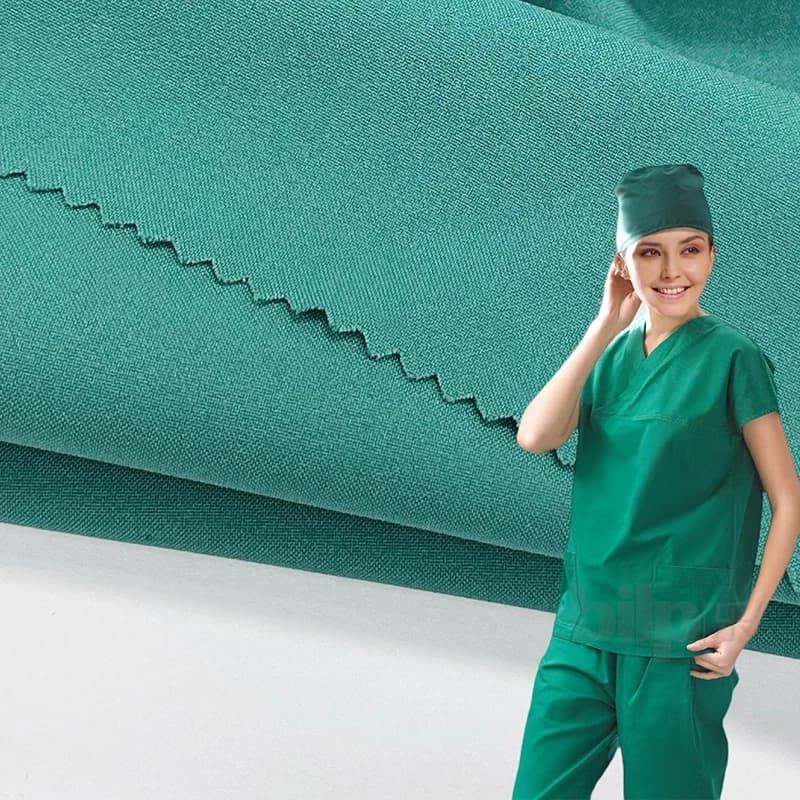 KMP-240513 green fabric and scrub application visual